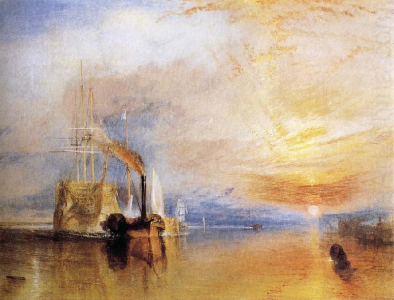 J.M.W. Turner The Fighting Temeraire Tugged to her Last Berth to be Broken Up china oil painting image